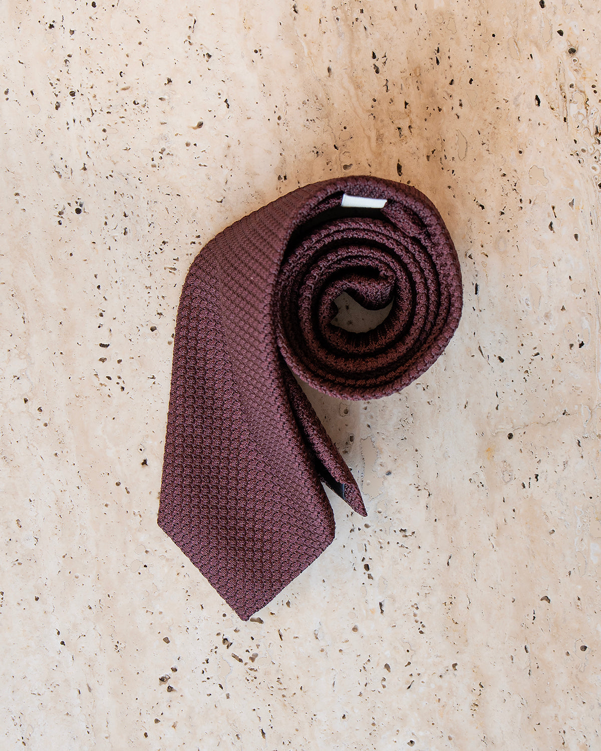 Bordowy krawat z grenadyny garza grossa