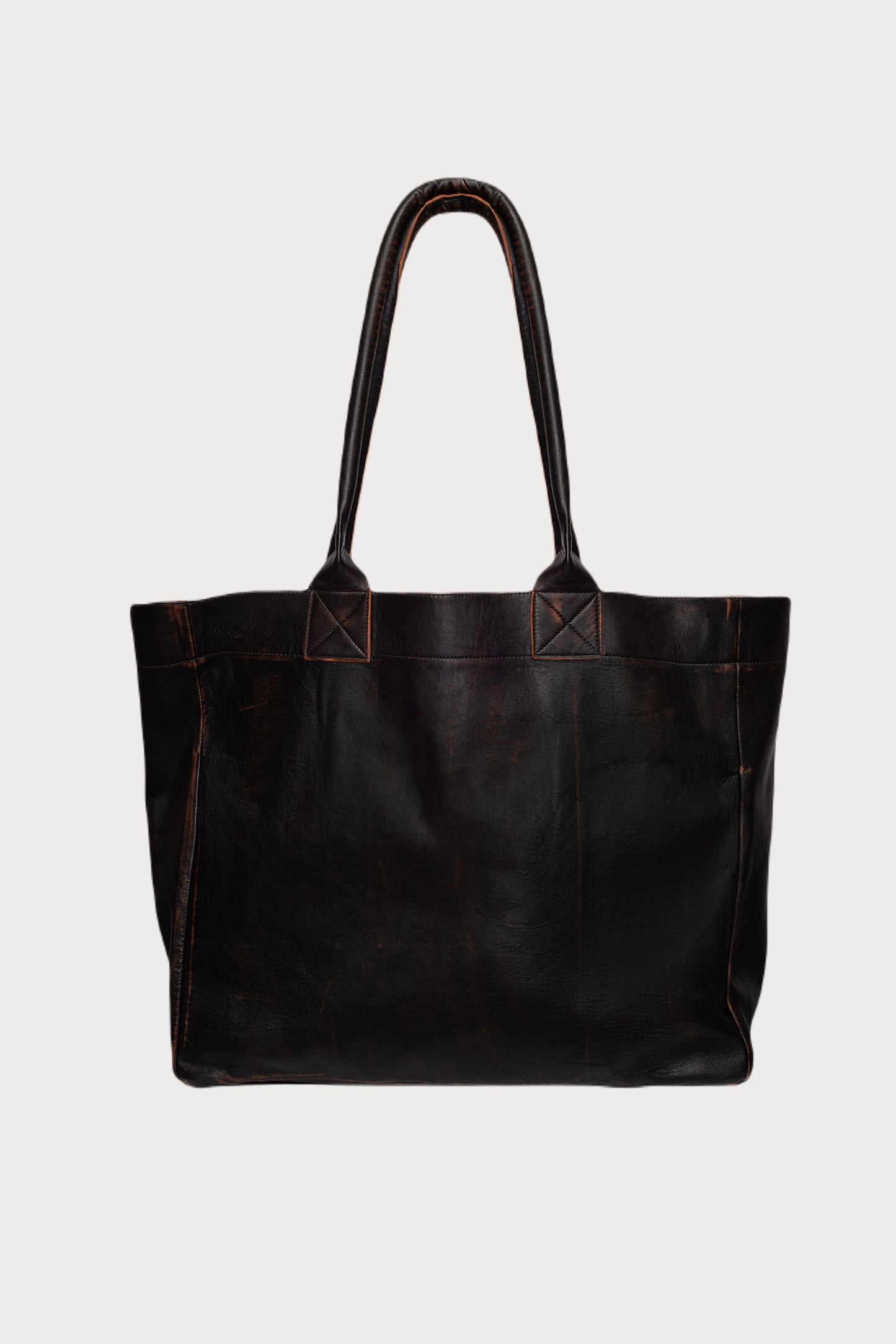 Duża skórzana torba shopper w kolorze ,,rusty black”