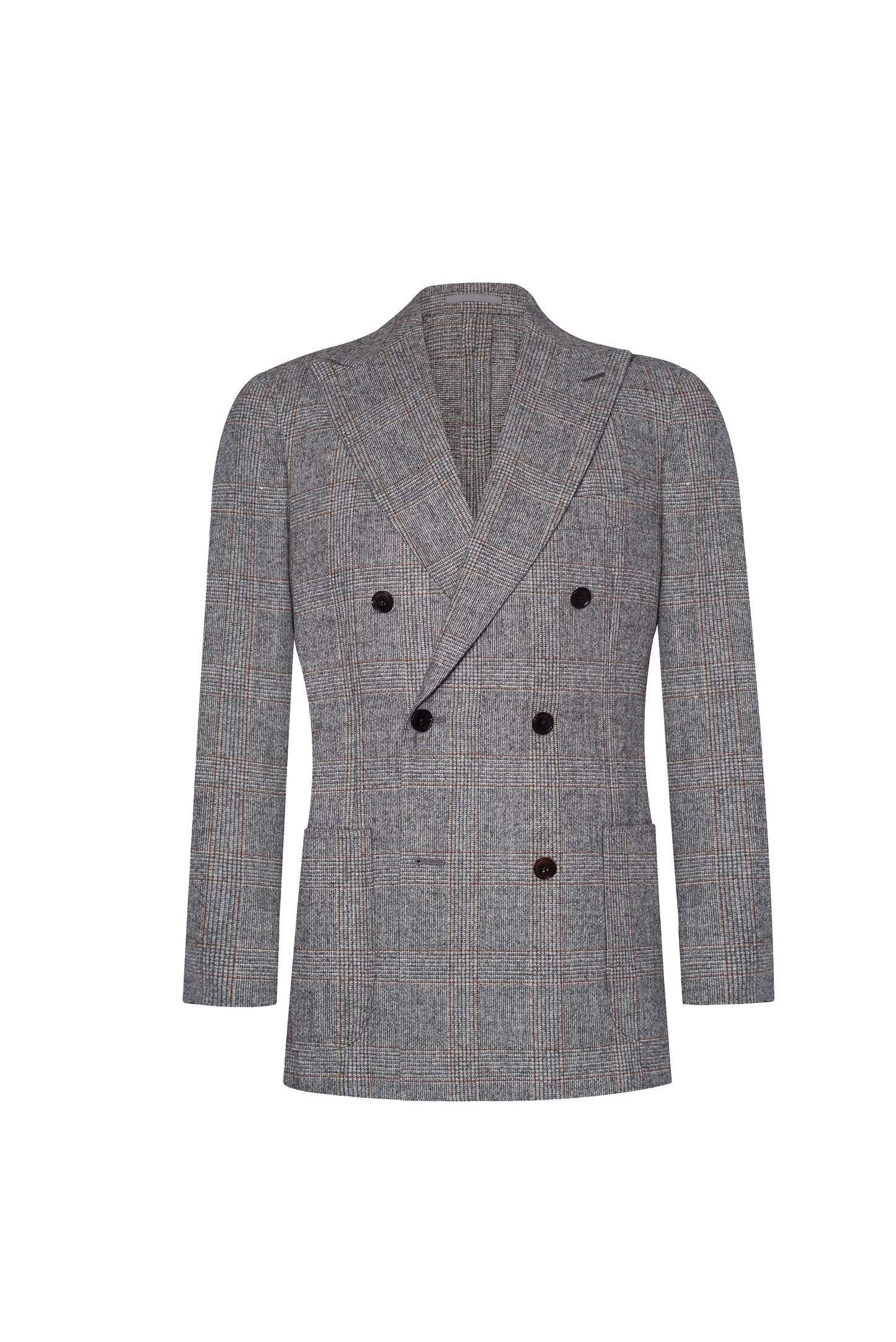 Marynarka dwurzędowa w kratę Marcello