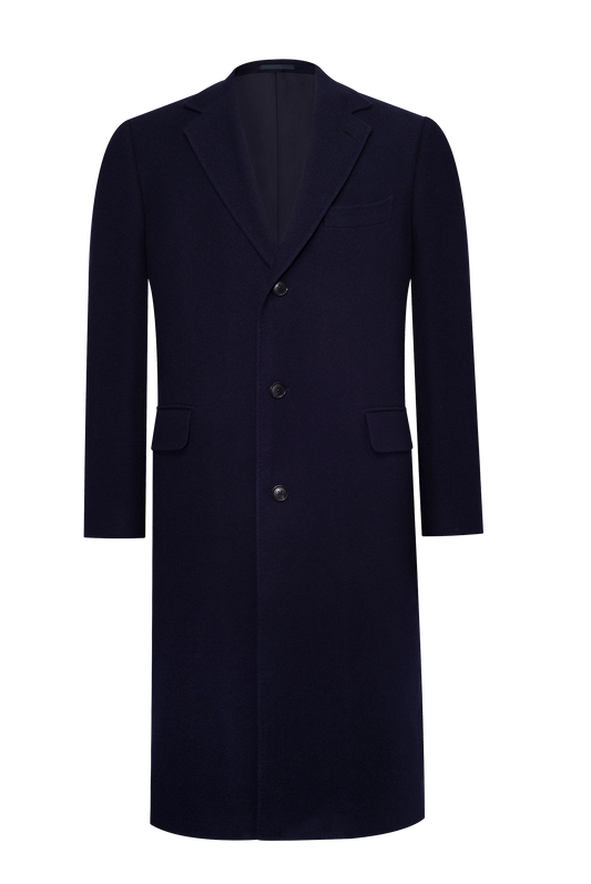 Jednorzędowy długi płaszcz