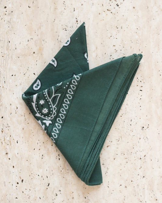 Zielona bandana vintage